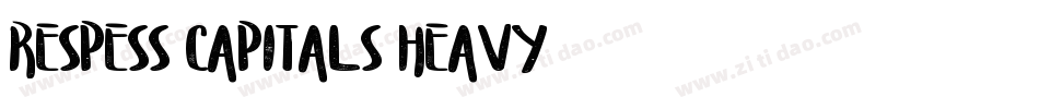 Respess Capitals Heavy字体转换